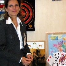Patricia Joly sur le stand Passé-Simple de Geront'Expo Patricia Joly sur le stand Passé-Simple de Geront'Expo