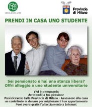 Une vingtaine de couples senior/étudiant partagent des appartements à Milan Une vingtaine de couples senior/étudiant partagent des appartements à Milan