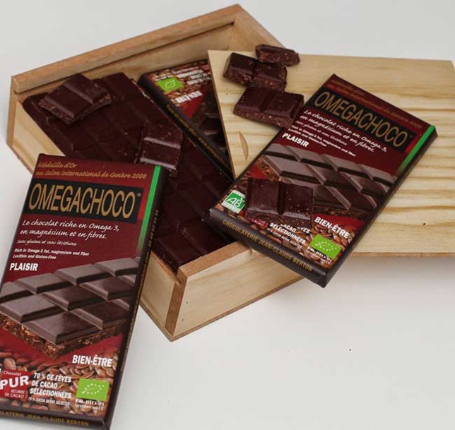 Omégachoco : un chocolat enrichi en oméga 3 bon pour la santé cardiovasculaire Omégachoco : un chocolat enrichi en oméga 3 bon pour la santé cardiovasculaire