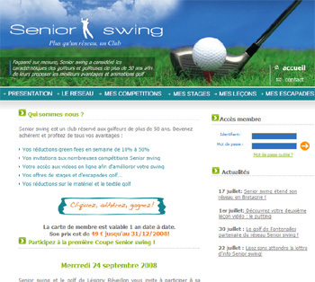 Senior-swing.fr : une carte « privilège » pour les golfeurs et golfeuses seniors Senior-swing.fr : une carte « privilège » pour les golfeurs et golfeuses seniors