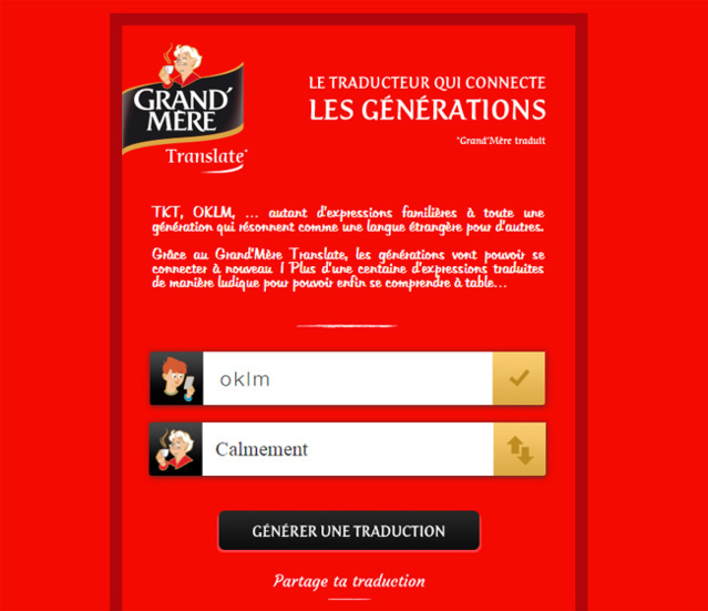 Quand Grand'Mère parle "djeun"