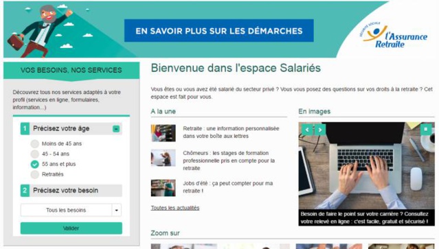 Départ à la retraite : la demande unique est disponible en ligne Départ à la retraite : la demande unique est disponible en ligne