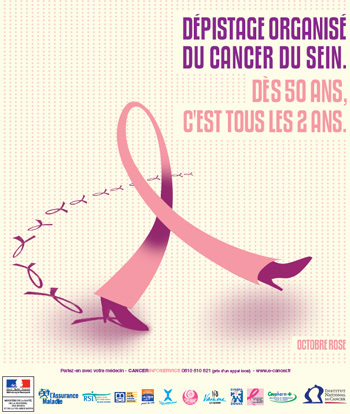 Octobre rose 2008 : mois national de mobilisation contre le cancer du sein