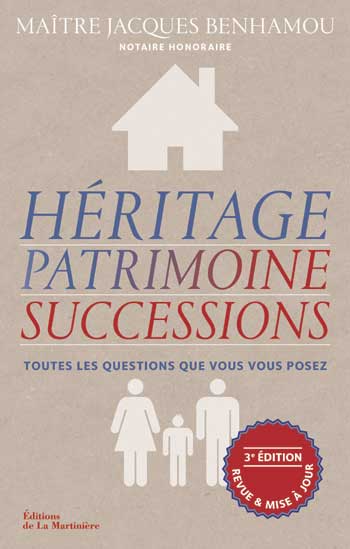 Héritage, patrimoine, successions de Jacques Benhamou (livre)