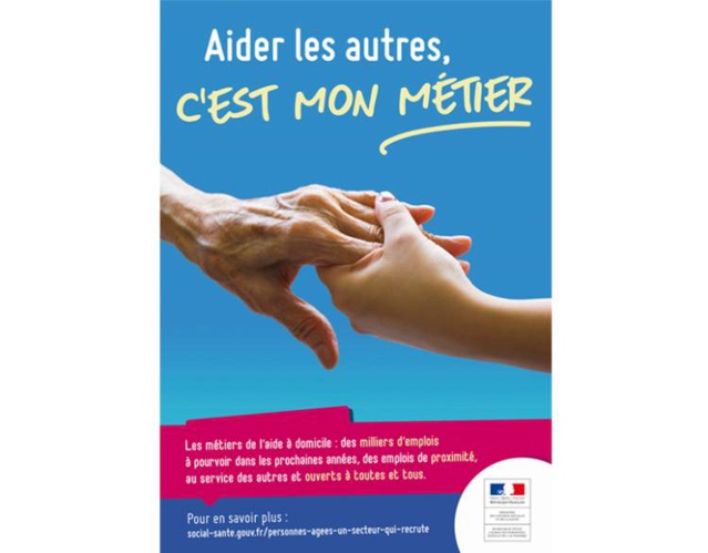 Aider les autres, c'est mon métier : campagne pour promouvoir les métiers de l'aide à domicile
