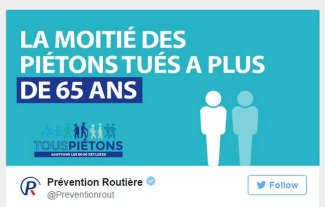 Sécurité routière : la moitié des piétons tués sont des seniors de plus de 65 ans Sécurité routière : la moitié des piétons tués sont des seniors de plus de 65 ans