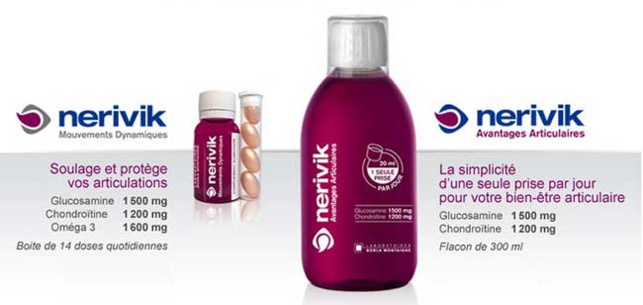 Nerivik : des compléments alimentaires (liquides) pour lutter contre l’arthrose