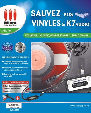 Une solution complète pour sauvez vos vinyles et K7 audio Une solution complète pour sauvez vos vinyles et K7 audio