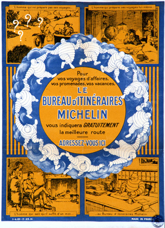 Michelin, Affiche le Bureau des Itinéraires