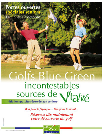 Golf Blue Green : des journées « portes ouvertes » pour les seniors les 14, 15 et 17 octobre 2010