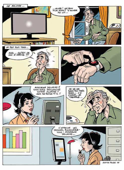 Une bande dessinée de Michel Janvier sur la téléassistance Une bande dessinée de Michel Janvier sur la téléassistance