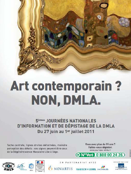 5èmes Journées Nationales d’information et de dépistage de la DMLA 5èmes Journées Nationales d’information et de dépistage de la DMLA