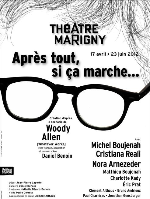 Après tout, si ça marche… les relations intergénérationnelles vues par Woody Allen (Théâtre Marigny) Après tout, si ça marche… les relations intergénérationnelles vues par Woody Allen (Théâtre Marigny)