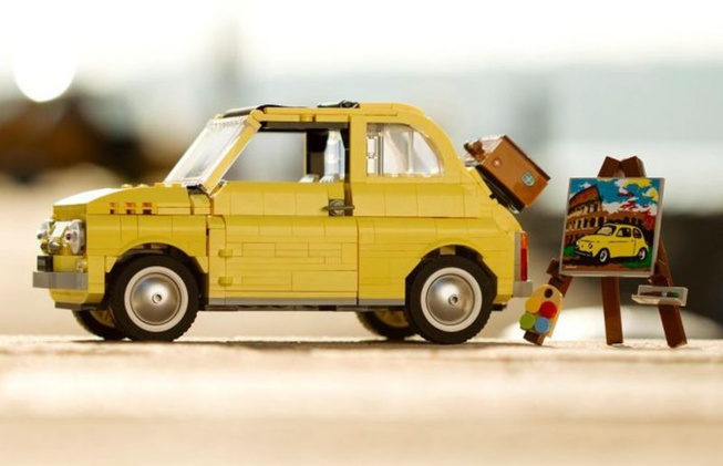Fiat 500 en Lego