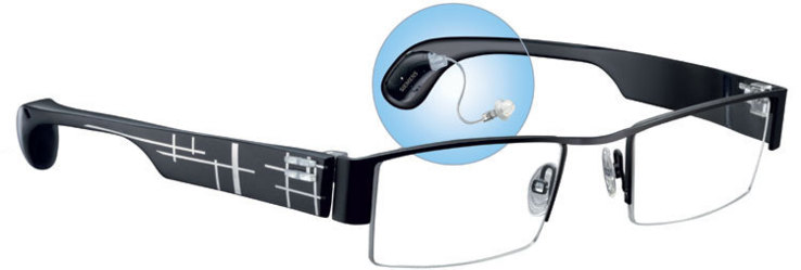Audiovisuelles : les premières lunettes auditives à branches interchangeables Audiovisuelles : les premières lunettes auditives à branches interchangeables
