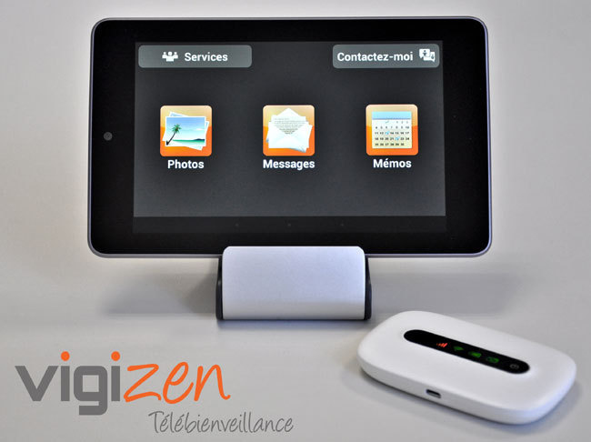 Vigizen : une tablette tactile pour faciliter le maintien à domicile Vigizen : une tablette tactile pour faciliter le maintien à domicile