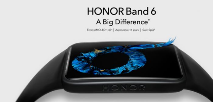 Honor Band 6 : écran plus grand et suivi de la santé pour 49,90 euros