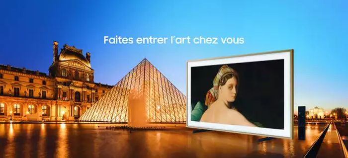 Le Samsung The Frame s'invite au musée du Louvre