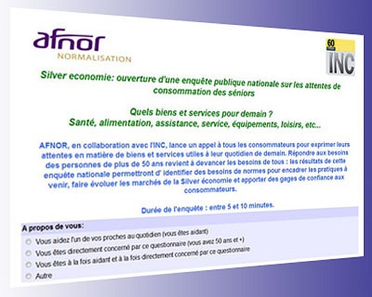 Enquête publique nationale sur les attentes de consommation des seniors Enquête publique nationale sur les attentes de consommation des seniors