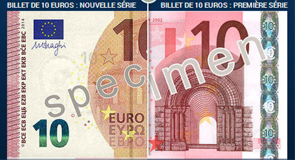 10 euros : un nouveau billet en circulation à partir du 23 septembre 2014