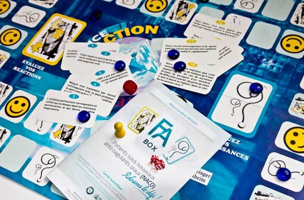 F.A. Box : former les patients sous anticoagulant oral direct avec un jeu de société