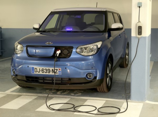 Soul EV en charge Soul EV en charge