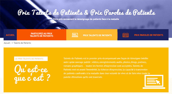 Paroles et Talents de patients 2014 : quand les patients sortent vainqueurs de la maladie Paroles et Talents de patients 2014 : quand les patients sortent vainqueurs de la maladie