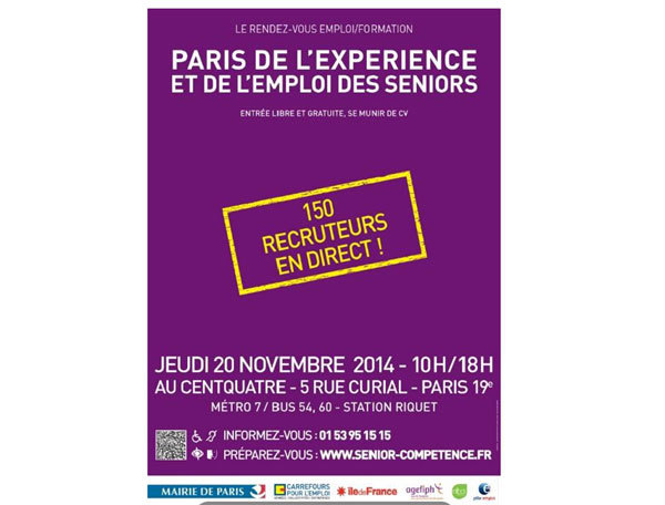 Paris de l’Expérience et emploi seniors : en route pour une nouvelle carrière ! Paris de l’Expérience et emploi seniors : en route pour une nouvelle carrière !