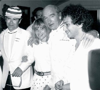 Elton John, France Gall, Eddy Barclay et Michel berger Elton John, France Gall, Eddy Barclay et Michel berger