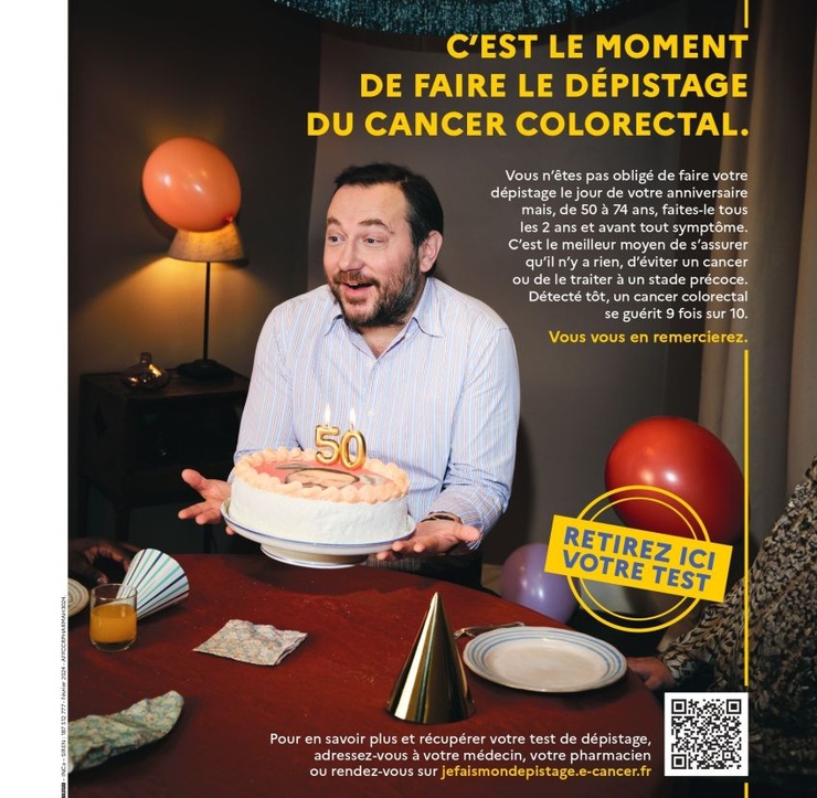 Cancer colorectal : nouvelle campagne de mobilisation de l'Institut national du cancer