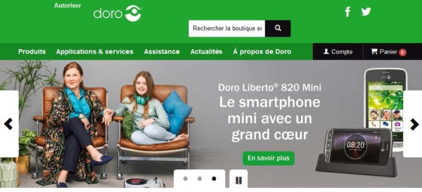 Doro : lancement d'un site de e-commerce Doro : lancement d'un site de e-commerce