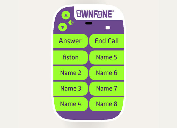 Ownfone : un mobile personnalisable pour personnes âgées