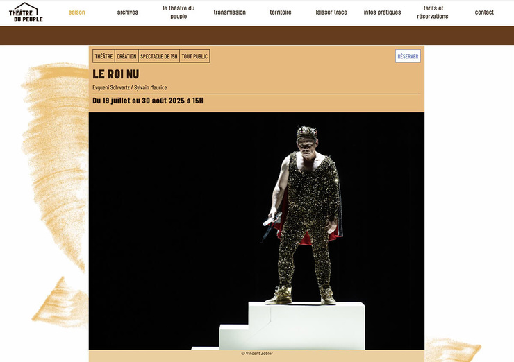 ©Vincent Zobler/Le Théatre du Peuple/ Sylvain Maurice ©Vincent Zobler/Le Théatre du Peuple/ Sylvain Maurice