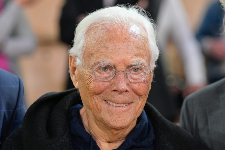 Giorgio Armani  lors du match de l'Euro-Football entre AS Monaco et EA7 Emporio Armani Olimpia Milan © Obatala-photography/Shutterstock