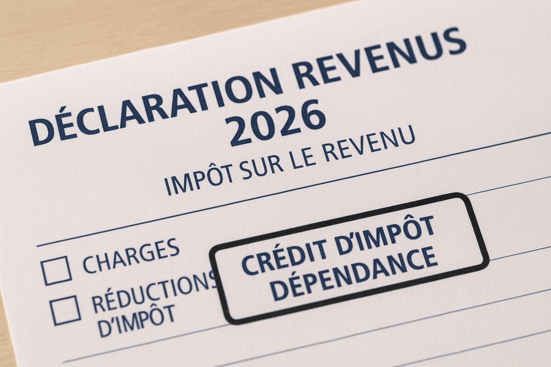 Crédit d'impôt EHPAD 2026 calcul et remboursement (image fictive créée par IA)