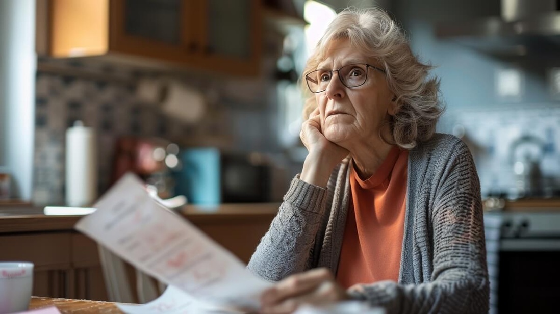 Femme désapointée découvrant le partage de sa pension de réversion © SeniorActu