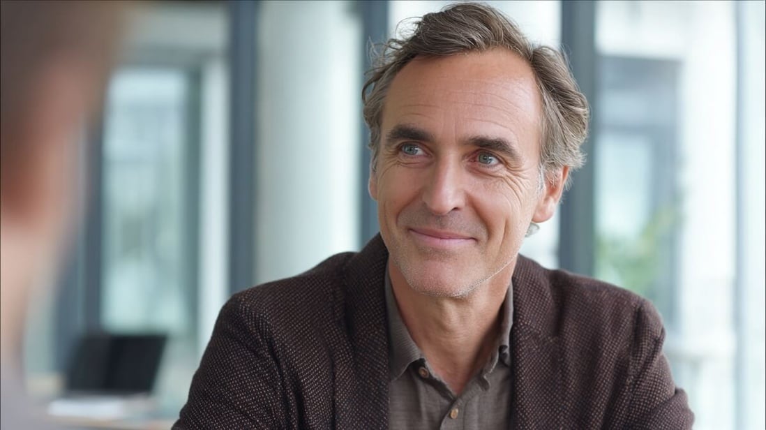 Un candidat senior en entretien d'embauche professionnel © SeniorActu Un candidat senior en entretien d'embauche professionnel © SeniorActu