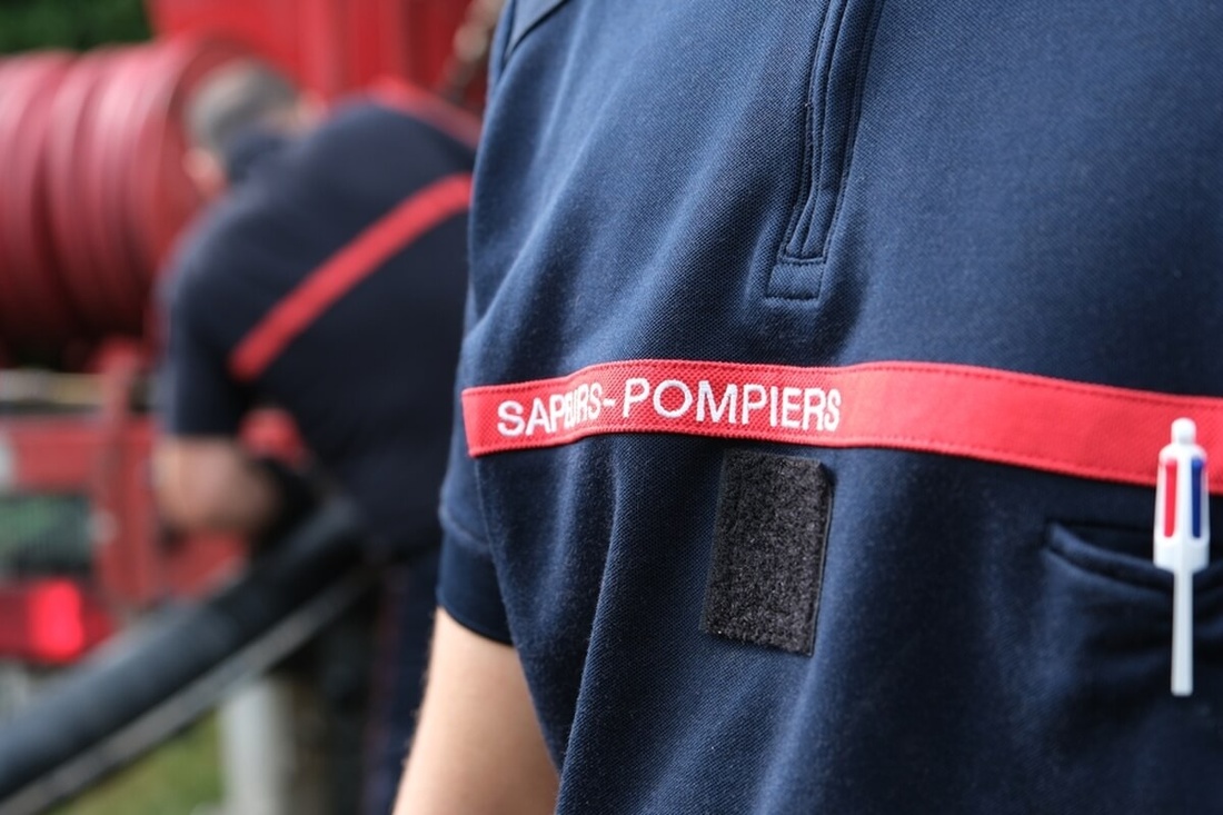 Vesoul, France, le 20 août 2025 : Pompier français en manoeuvre © S.Aymonier/Shutterstock