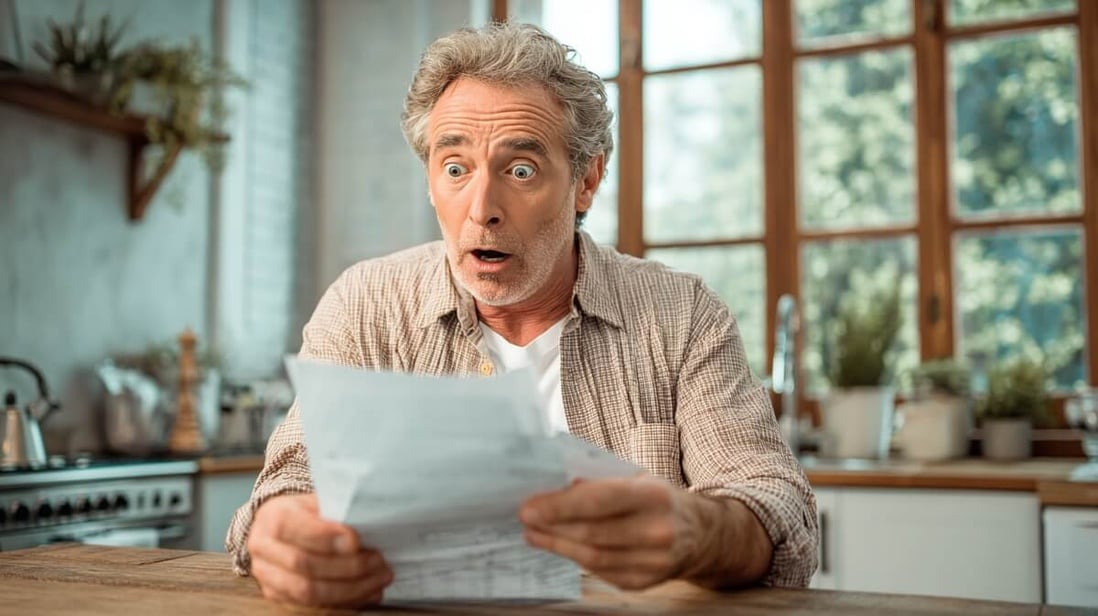 Retraité français découvrant un abattement fiscal méconnu sur son avis d'imposition © SeniorActu Retraité français découvrant un abattement fiscal méconnu sur son avis d'imposition © SeniorActu