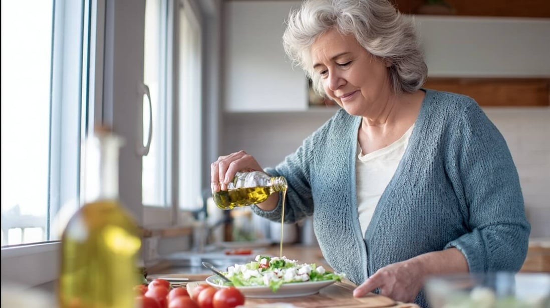 Régime méditerranéen et horloge biologique : pourquoi l'heure du repas change tout pour les seniors © SeniorActu Régime méditerranéen et horloge biologique : pourquoi l'heure du repas change tout pour les seniors © SeniorActu