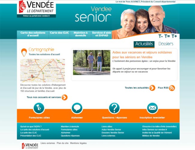 Vendée : le département mise sur les nouvelles technos pour les seniors Vendée : le département mise sur les nouvelles technos pour les seniors