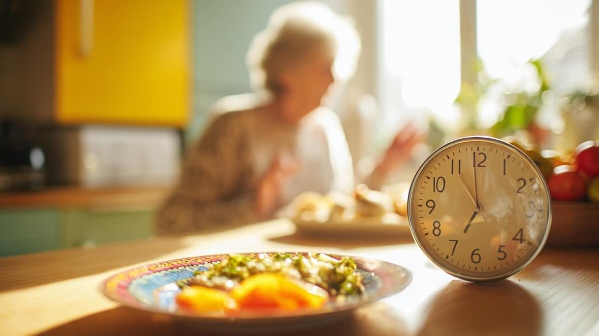 Avancer l'heure du dîner de deux heures peut améliorer la tension artérielle et la glycémie nocturne après 50 ans © SeniorActu Avancer l'heure du dîner de deux heures peut améliorer la tension artérielle et la glycémie nocturne après 50 ans © SeniorActu