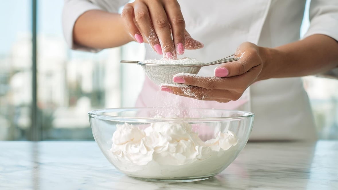 Le rôle de la fécule de maïs pour réussir des meringues fermes et stables, méthode des pâtissiers professionnels © SeniorActu.com