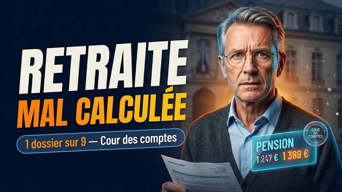 Cour des comptes : une retraite sur neuf est mal calculée et l'erreur joue rarement en votre faveur Cour des comptes : une retraite sur neuf est mal calculée et l'erreur joue rarement en votre faveur