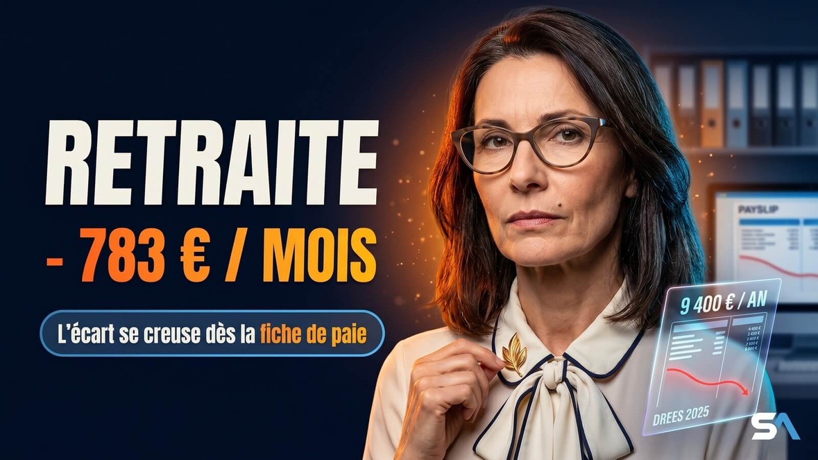 retraite Hommes/Femmes : 783€/mois de différence, en moyenne..