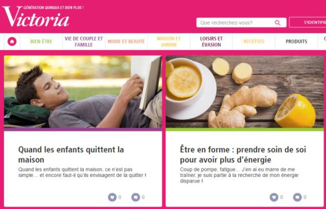 Victoria : plateforme "marketing" pour les femmes de plus de 50 ans Victoria : plateforme "marketing" pour les femmes de plus de 50 ans