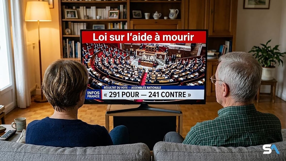 Deux retraités suivent le vote de la loi du le droit à mourir à l'Assemblée Nationale Deux retraités suivent le vote de la loi du le droit à mourir à l'Assemblée Nationale