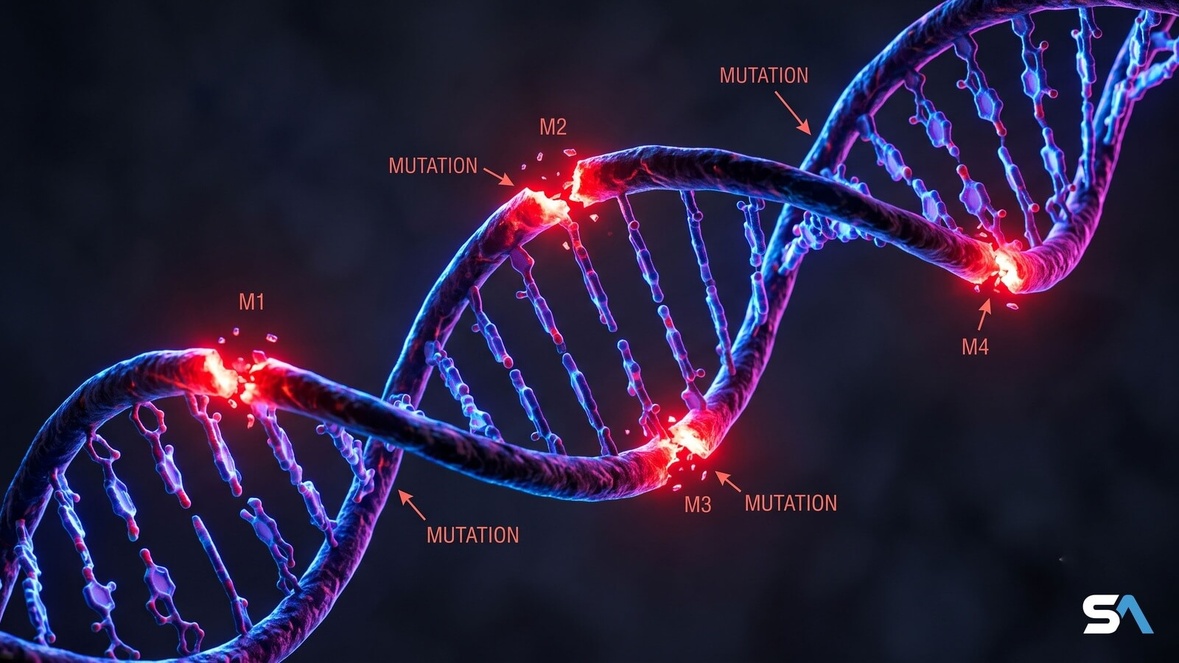 Un brin d'ADN aux mutations lumineuses