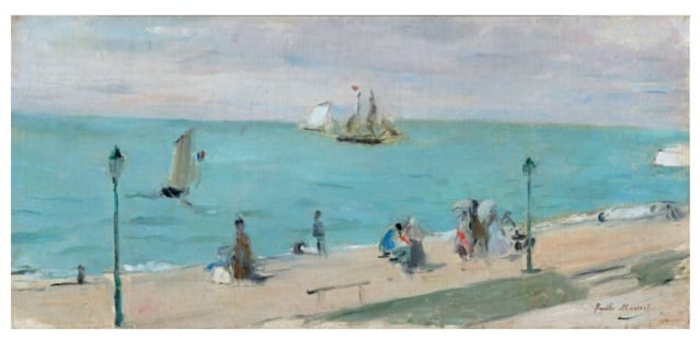 Berthe Morisot (1841-1895) La Plage des Petites-Dalles, vers 1873, DR Berthe Morisot (1841-1895) La Plage des Petites-Dalles, vers 1873, DR