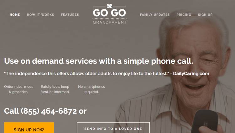 Gogograndparent : transport à la demande pour seniors sans smartphones